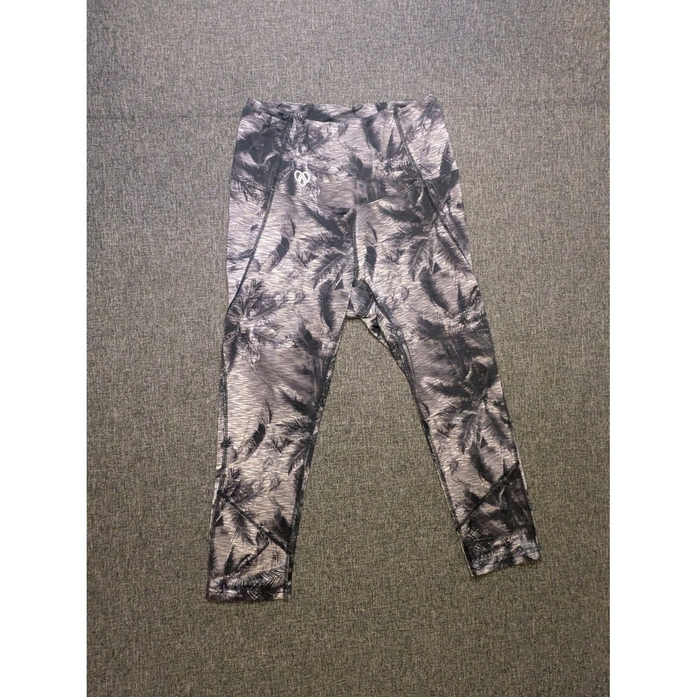 Mahiku Capri Leggings Womens Large ‎ Multicolor Floral High Rise Yoga Pants